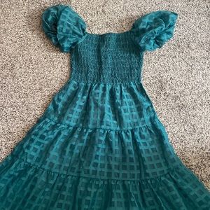 PrettyGarden Boutique Green Garden Dress NWT
